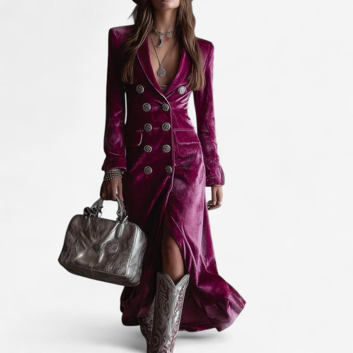 Robe en Velours Virginie™ à Envelopper