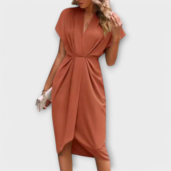 Serena - Robe Midi Croisée