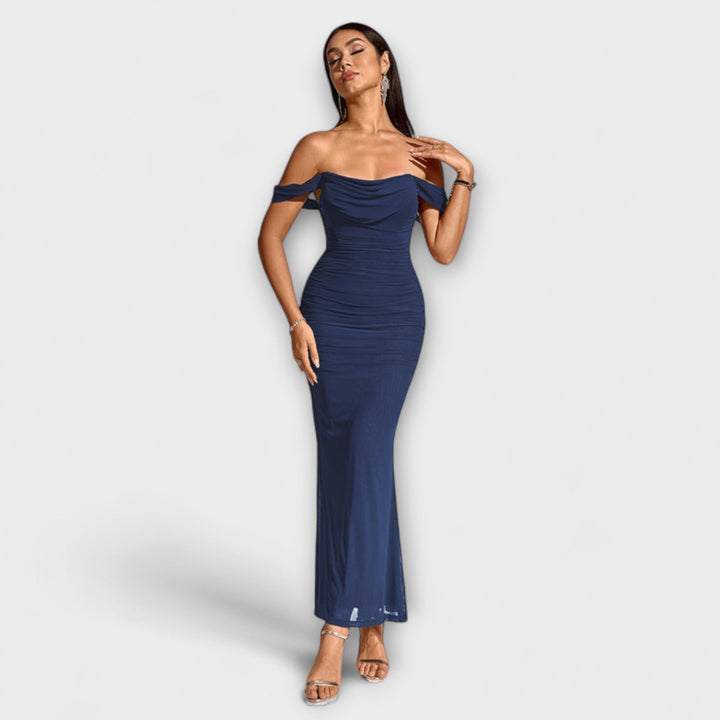 Ione - Robe Bodycon à épaules dénudées et fronces