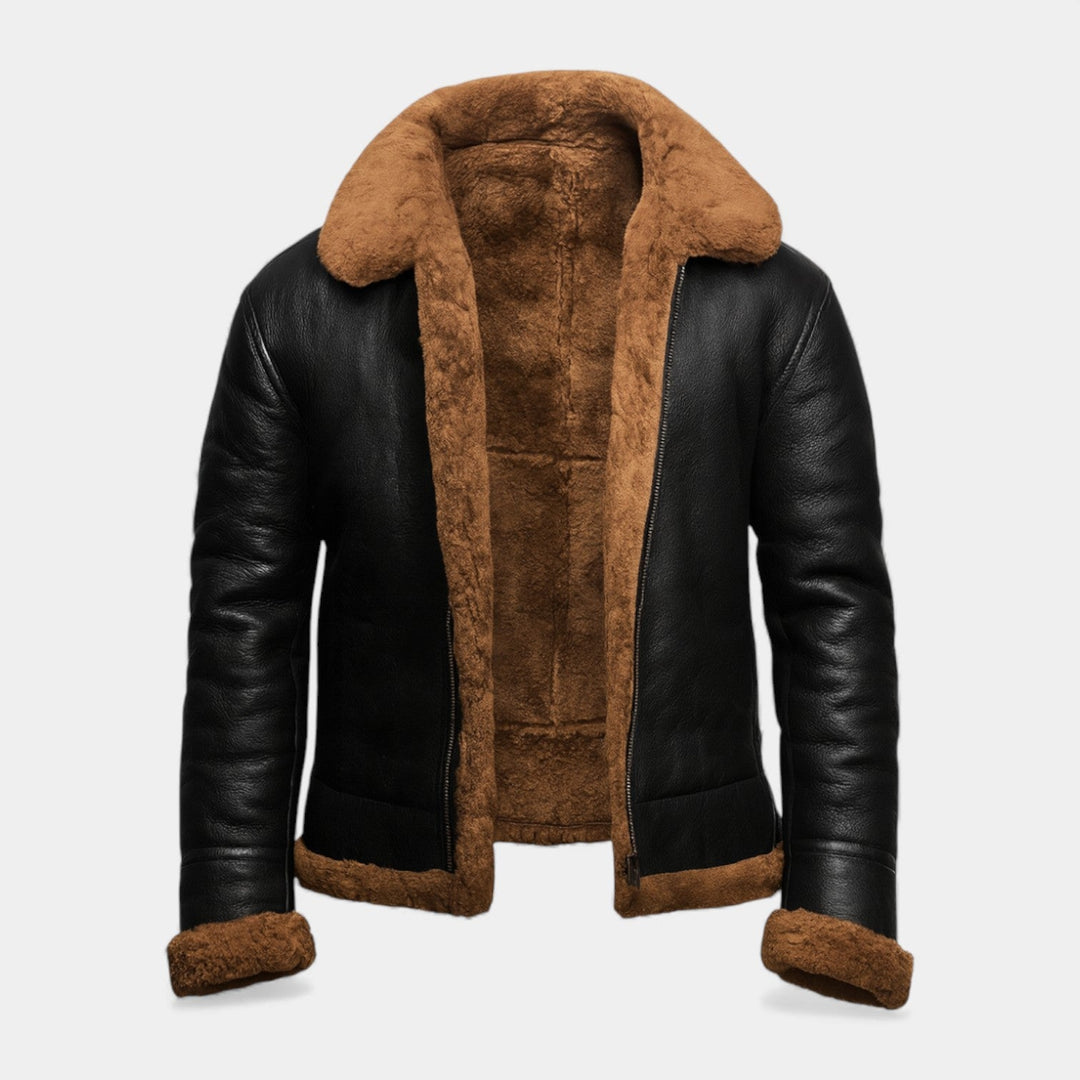 Viktor – Veste en cuir aviateur