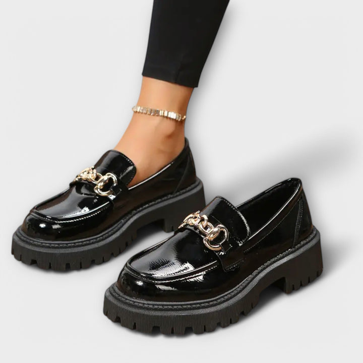 Loafers à plateforme pour femmes tendance avec boucle