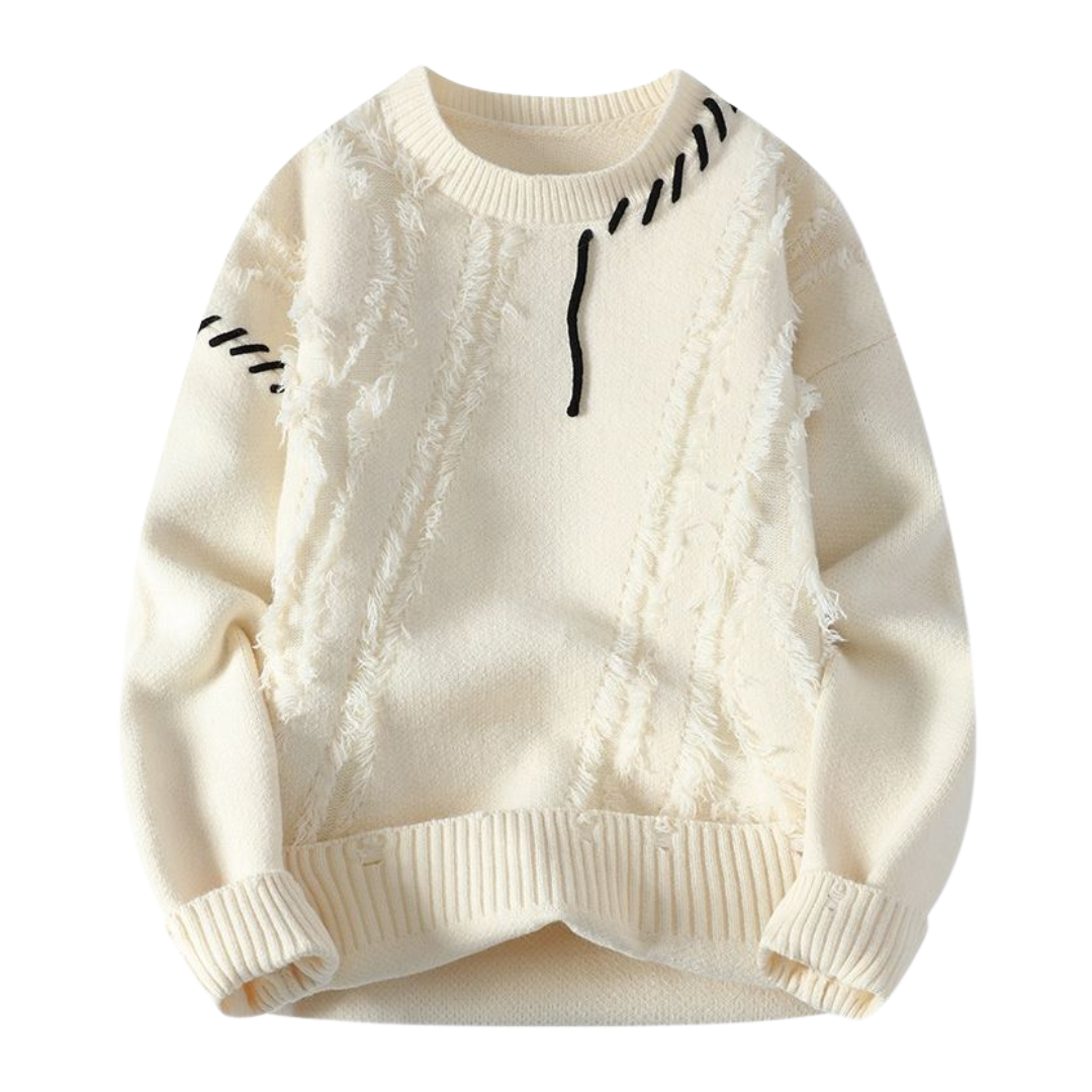 Pull Premium avec Bord Côtelé