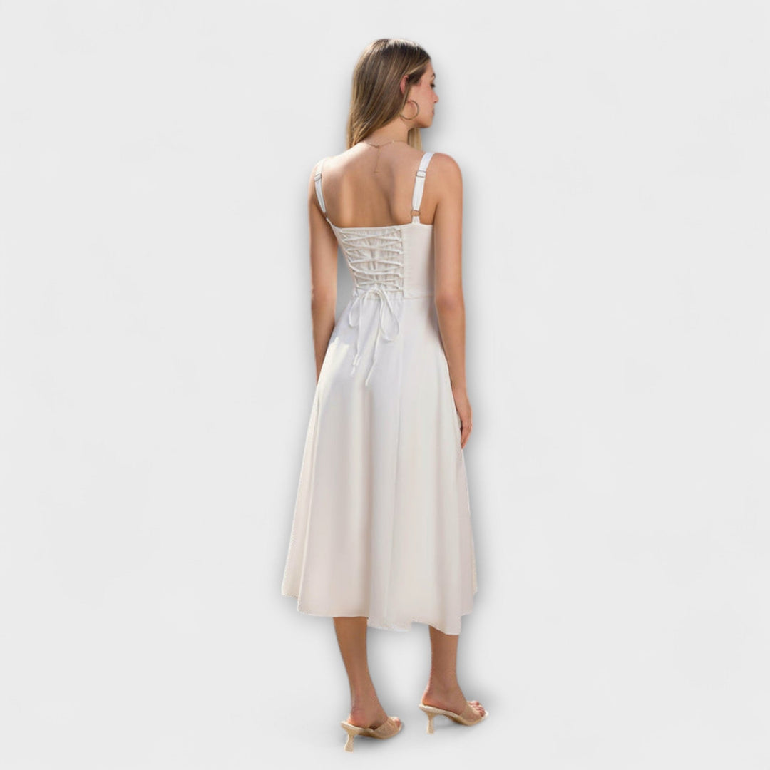 Naděje - Robe top rose avec détail fente
