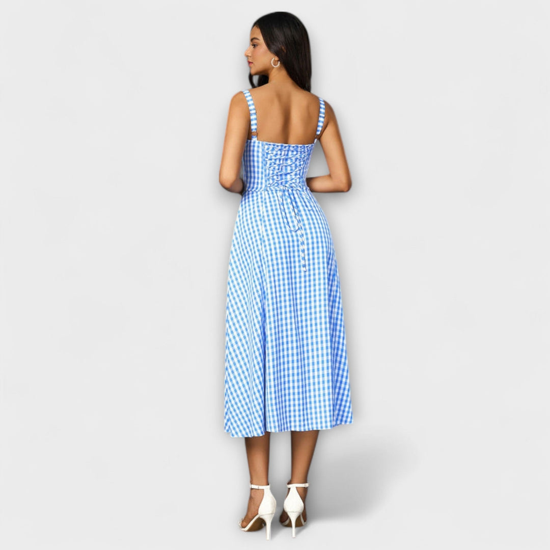 Naděje - Robe top rose avec détail fente