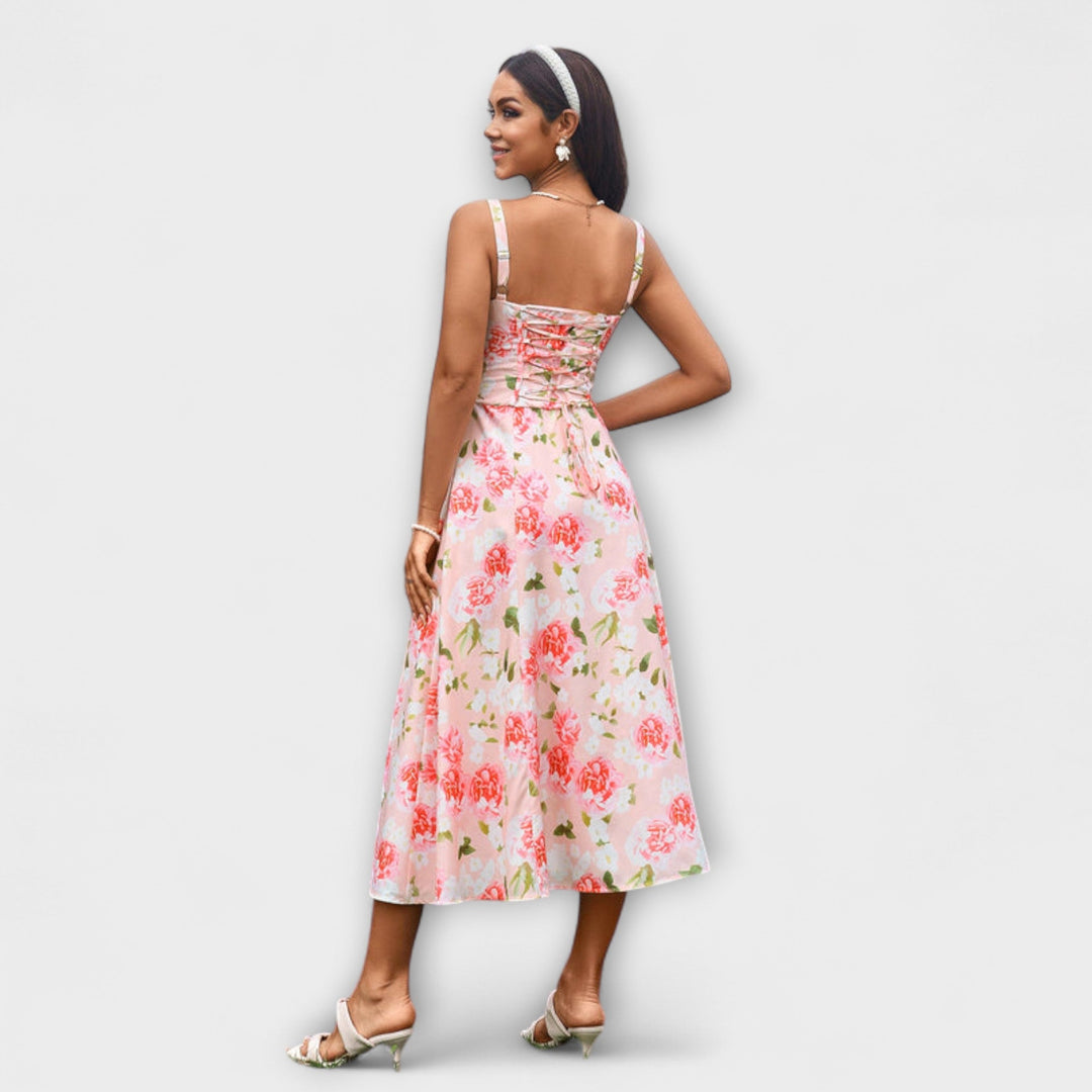 Naděje - Robe top rose avec détail fente