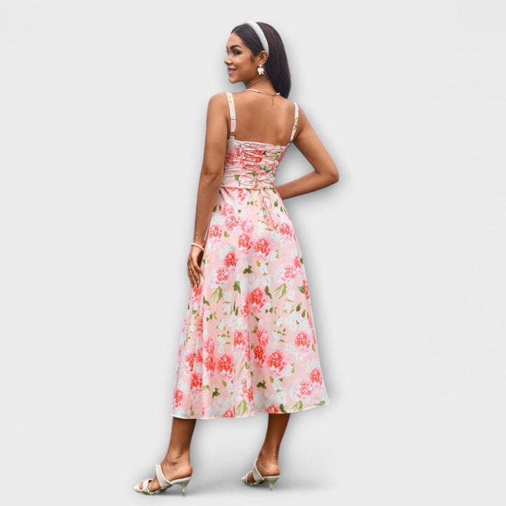 Naděje - Robe top rose avec détail fente