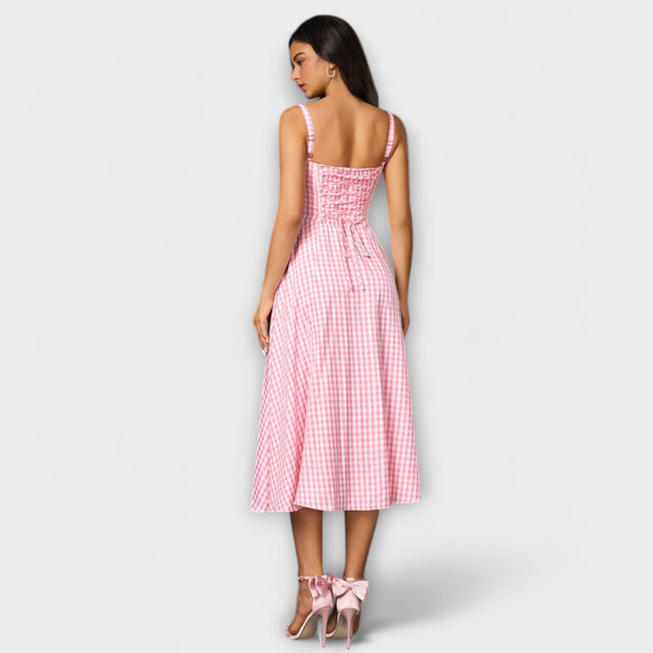 Naděje - Robe top rose avec détail fente