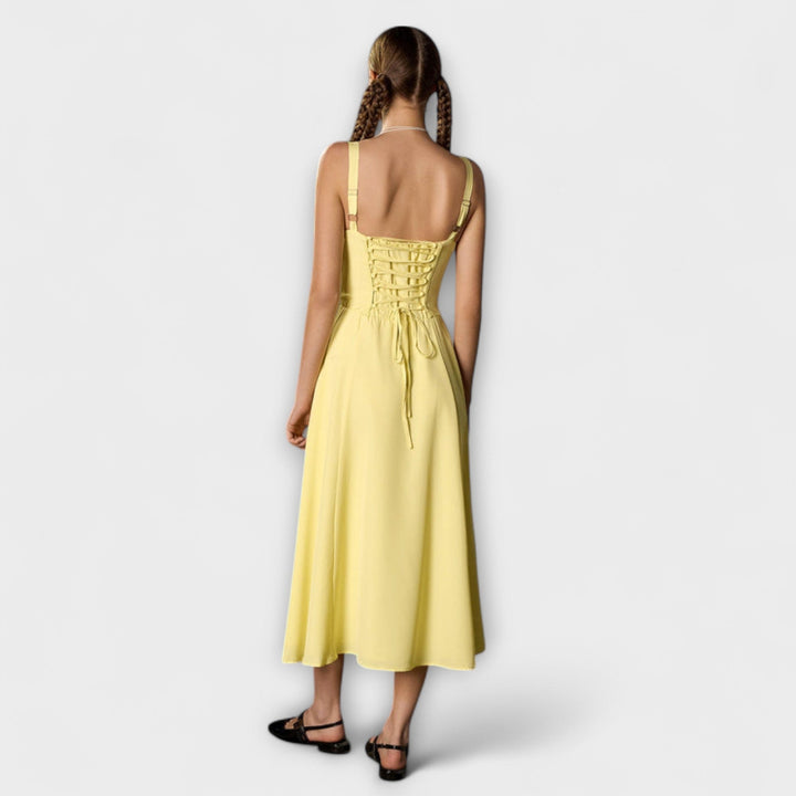 Naděje - Robe top rose avec détail fente