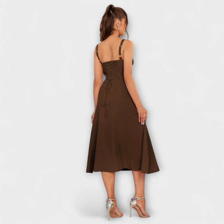 Naděje - Robe top rose avec détail fente