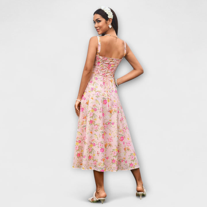 Naděje - Robe top rose avec détail fente