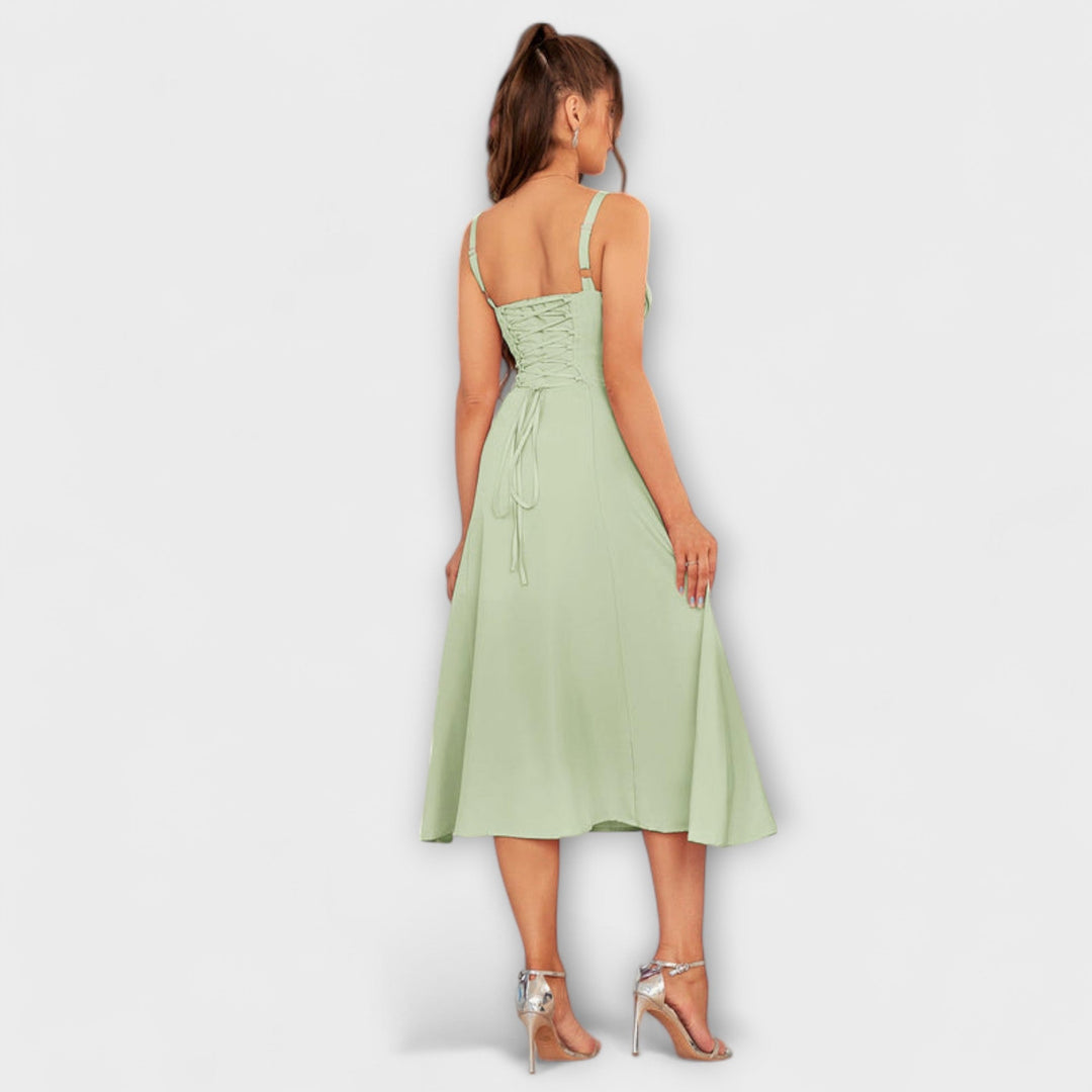 Naděje - Robe top rose avec détail fente
