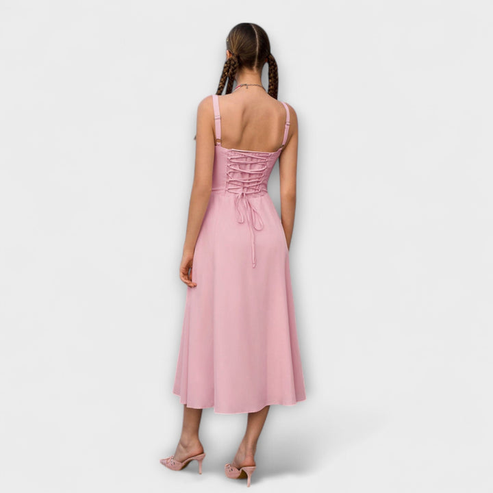 Naděje - Robe top rose avec détail fente