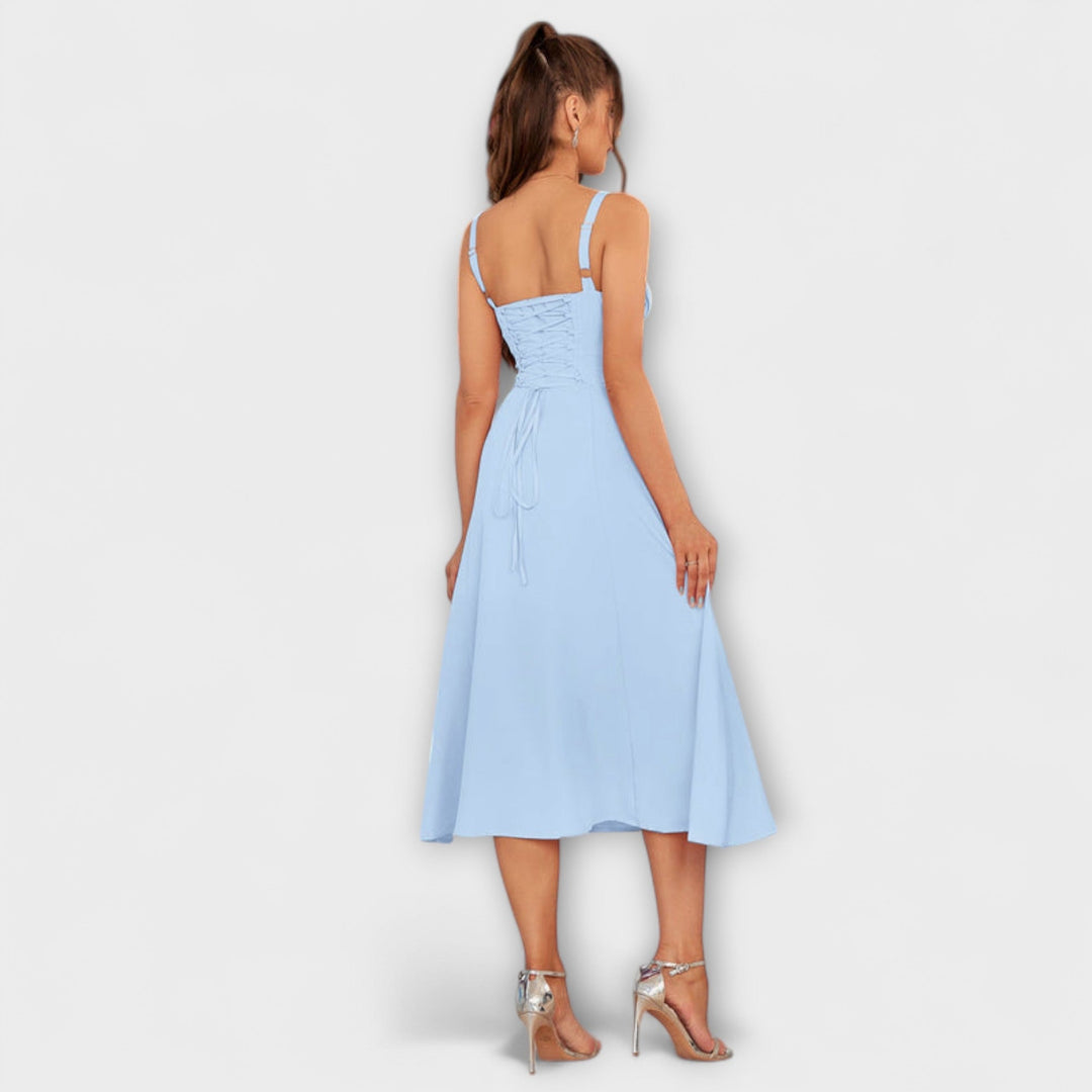 Naděje - Robe top rose avec détail fente