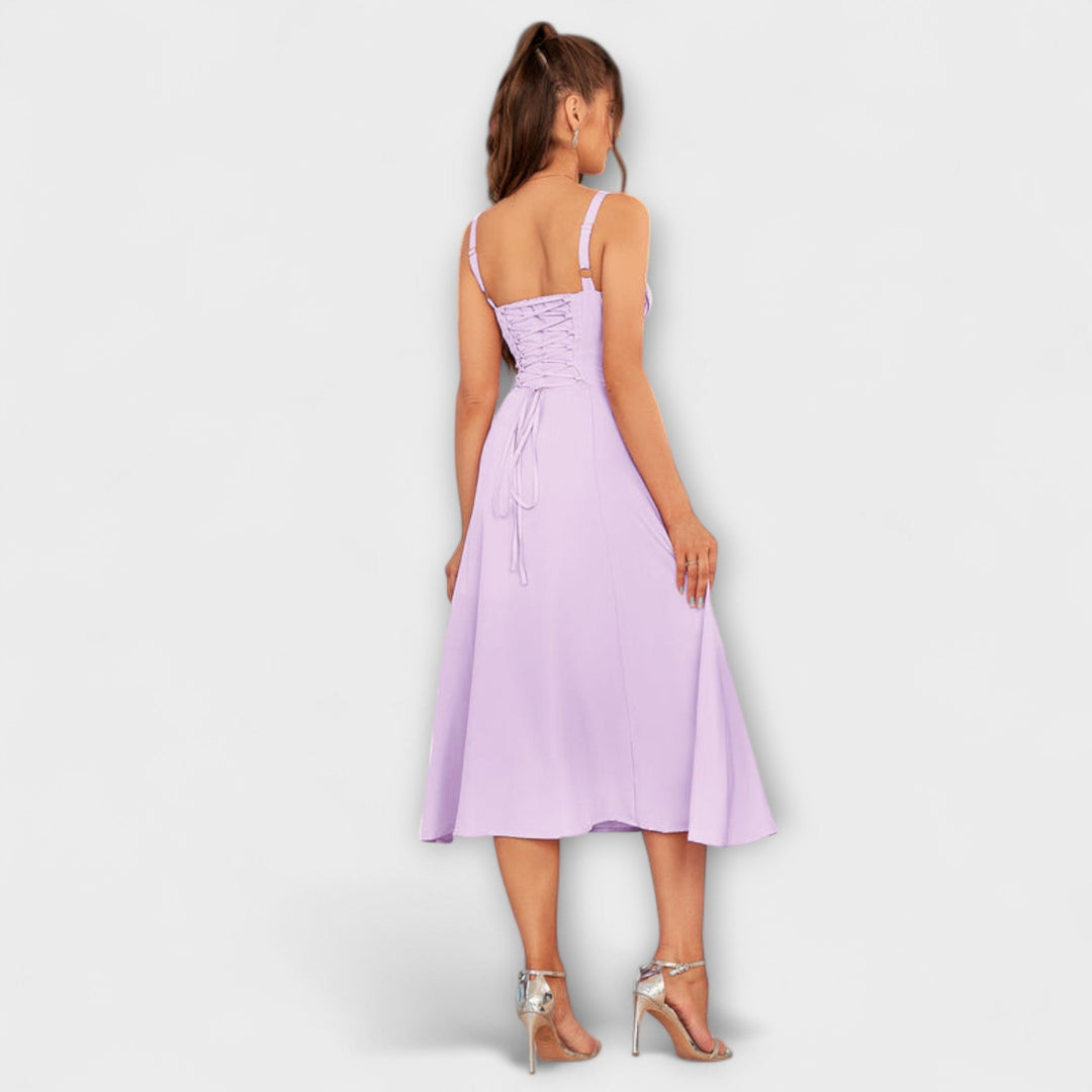 Naděje - Robe top rose avec détail fente