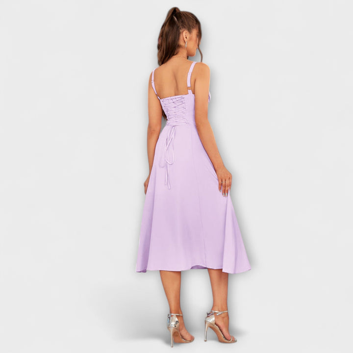 Naděje - Robe top rose avec détail fente