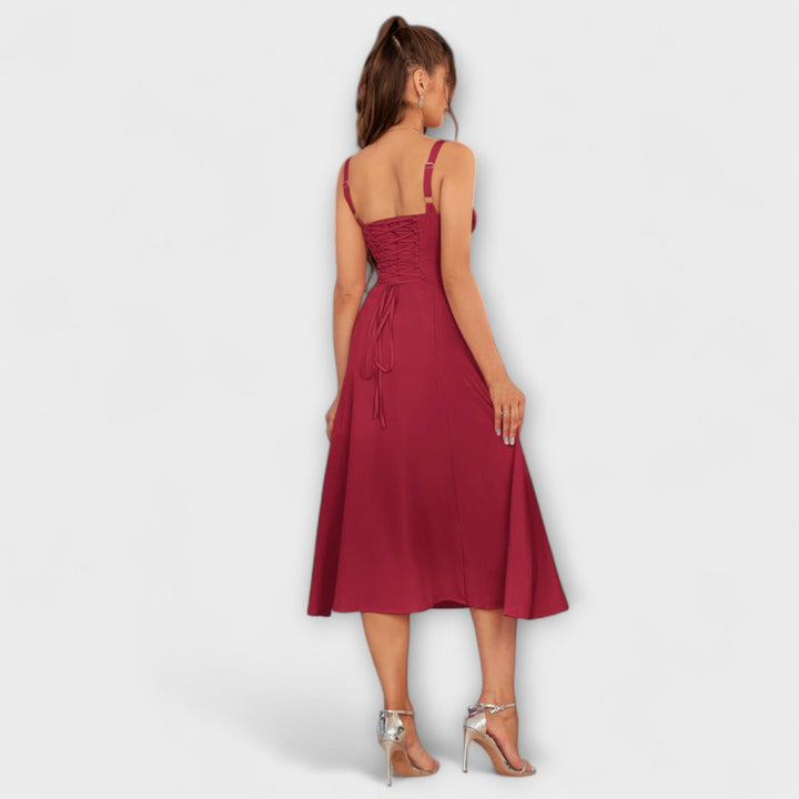 Naděje - Robe top rose avec détail fente