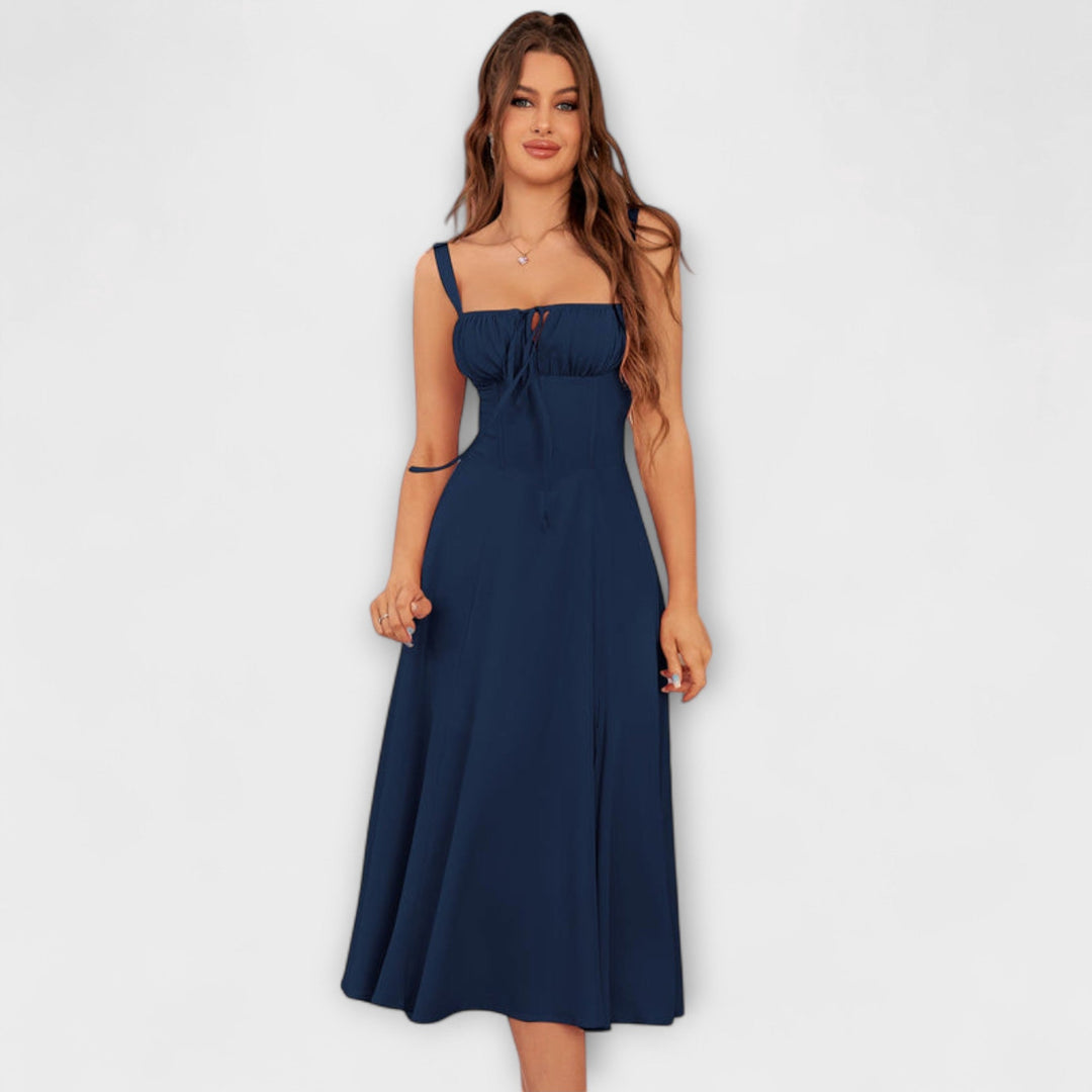 Naděje - Robe top rose avec détail fente