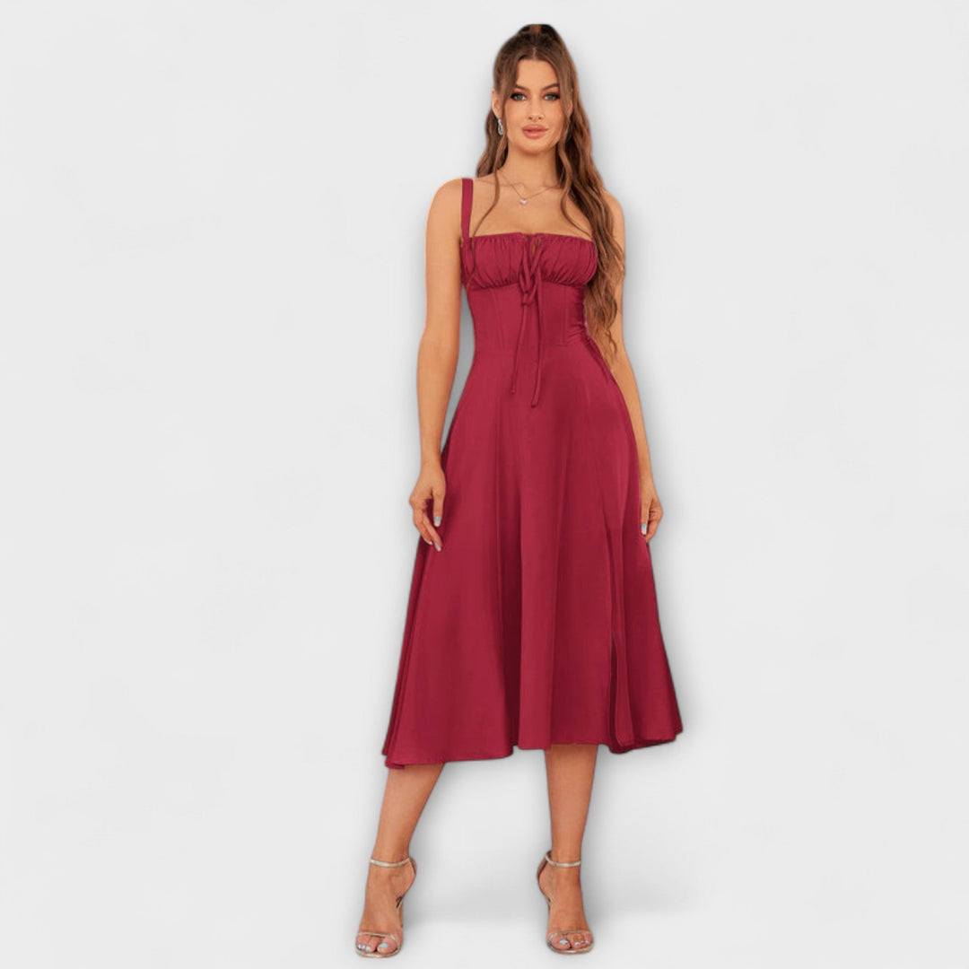 Naděje - Robe top rose avec détail fente