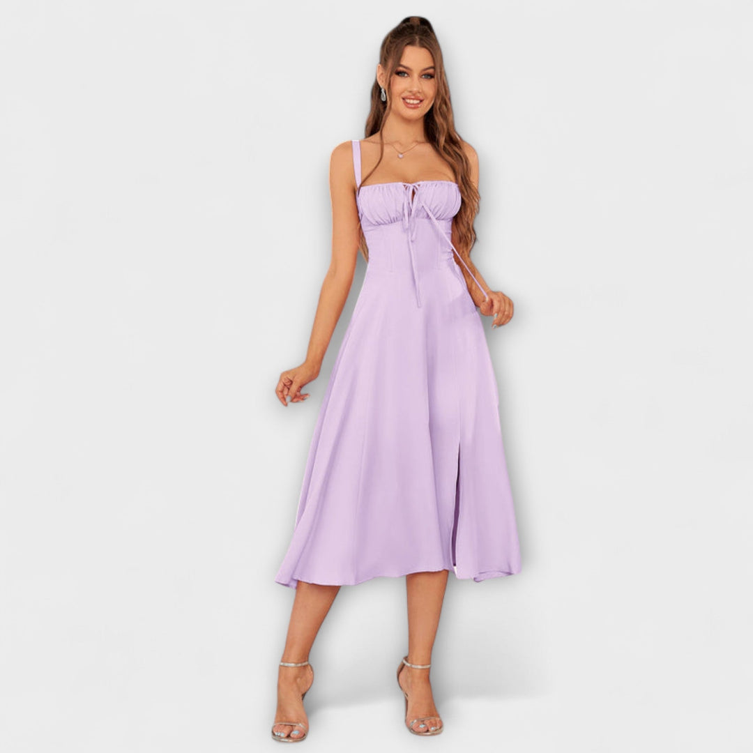 Naděje - Robe top rose avec détail fente
