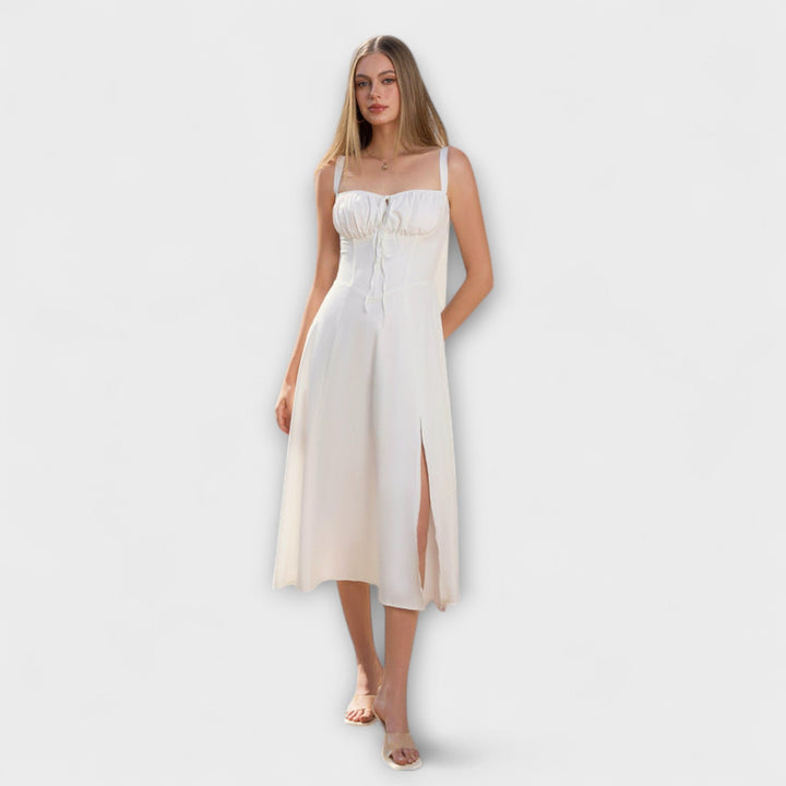 Naděje - Robe top rose avec détail fente