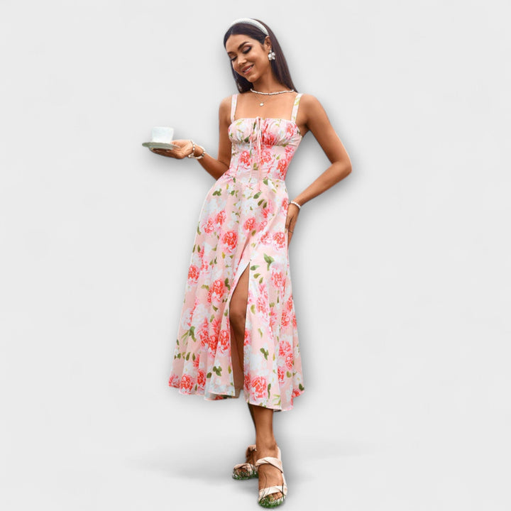 Naděje - Robe top rose avec détail fente