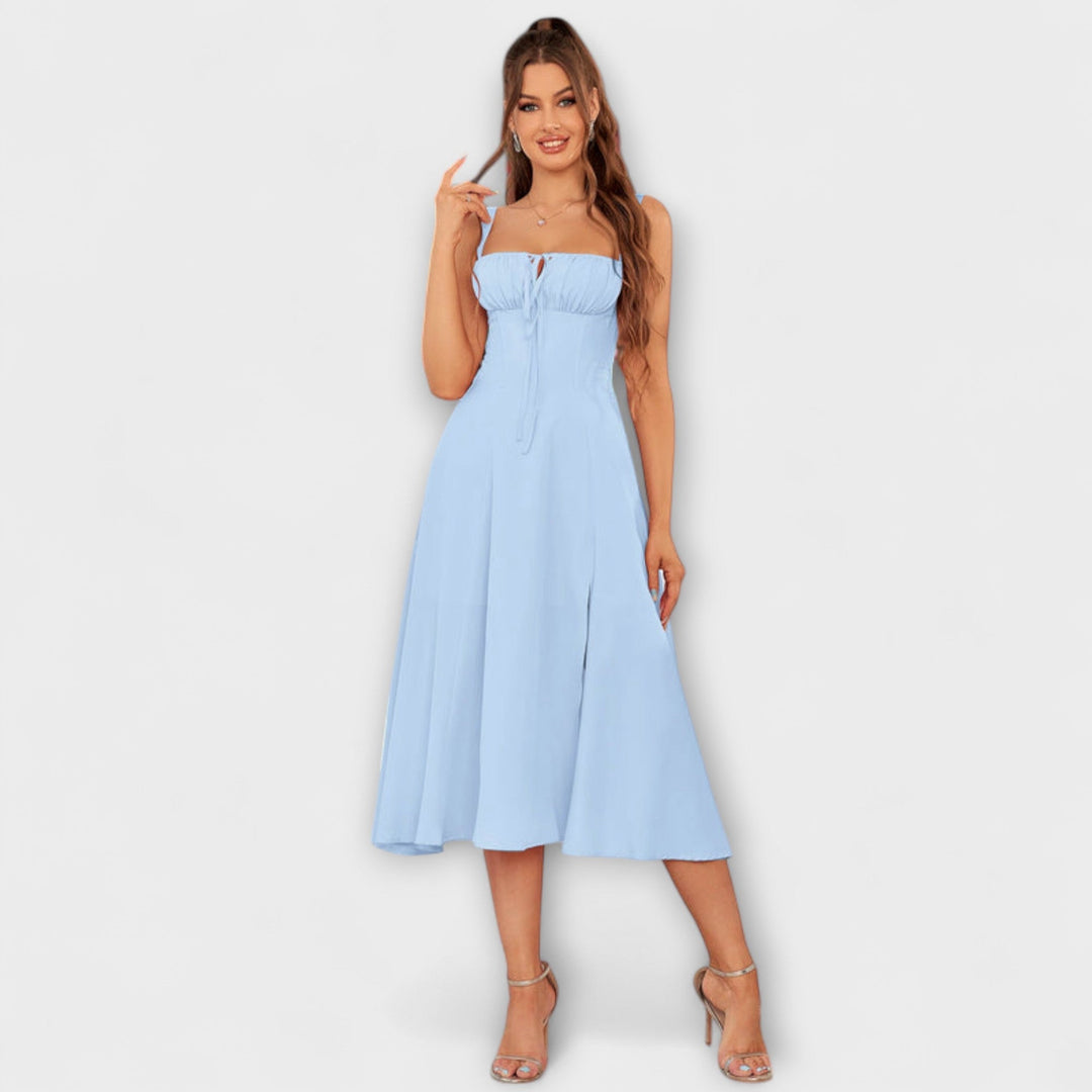 Naděje - Robe top rose avec détail fente