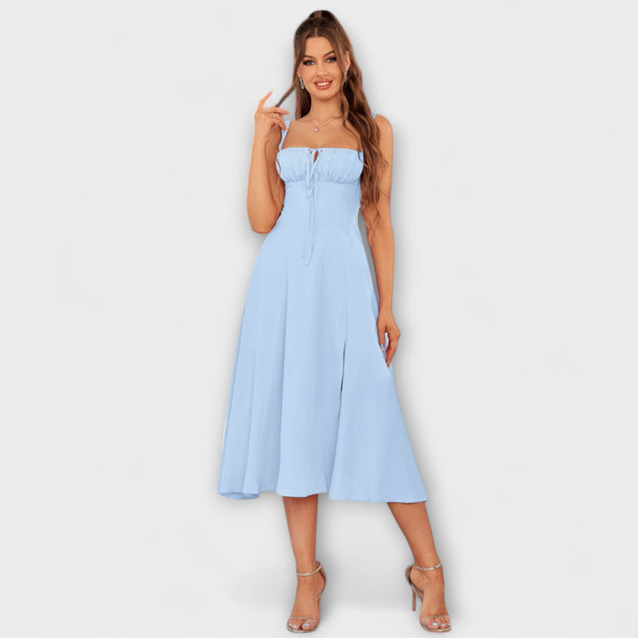 Naděje - Robe top rose avec détail fente