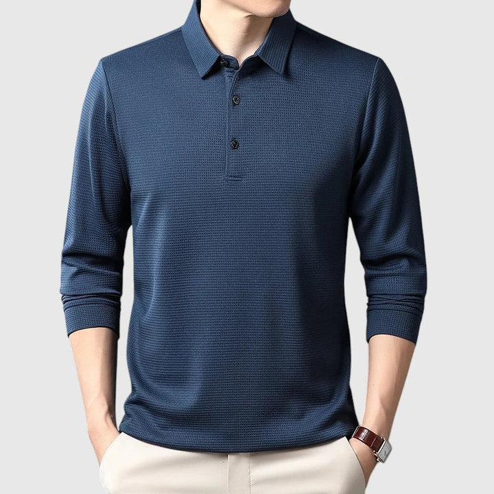 Libuše - Chemise polo élégante pour homme à manches longues
