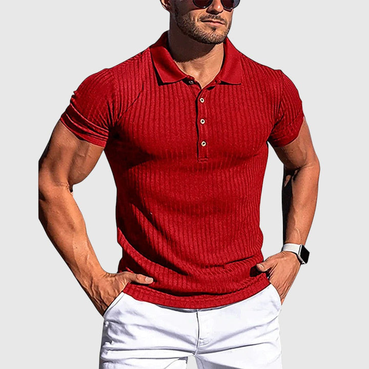 Libuše - Chemise polo à rayures élégante