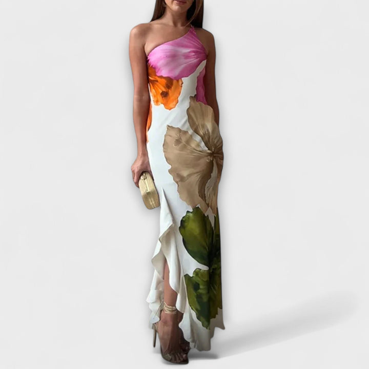 Saphir - Robe Maxi Élégante avec Patchwork