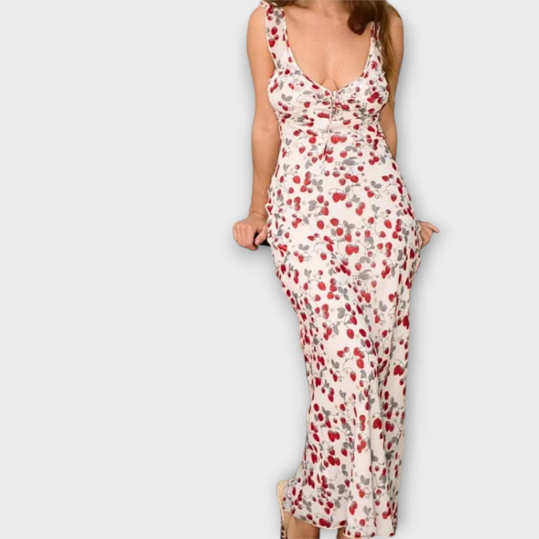 Motif floral cryptographique Robe Maxi