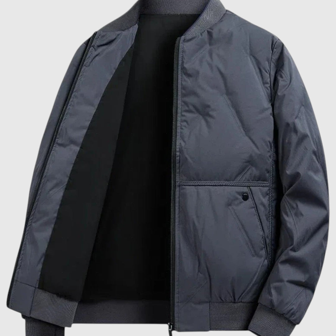 Lorenzo - Veste bomber matelassée neutre avec une touche urbaine