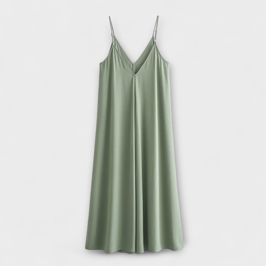 Robe maxi à bretelles