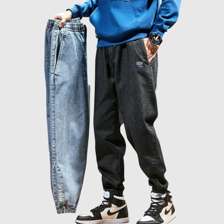 Pantalons jogger en denim élégants