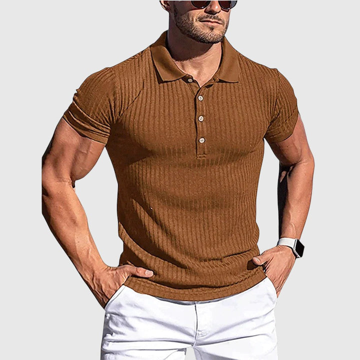 Libuše - Chemise polo à rayures élégante