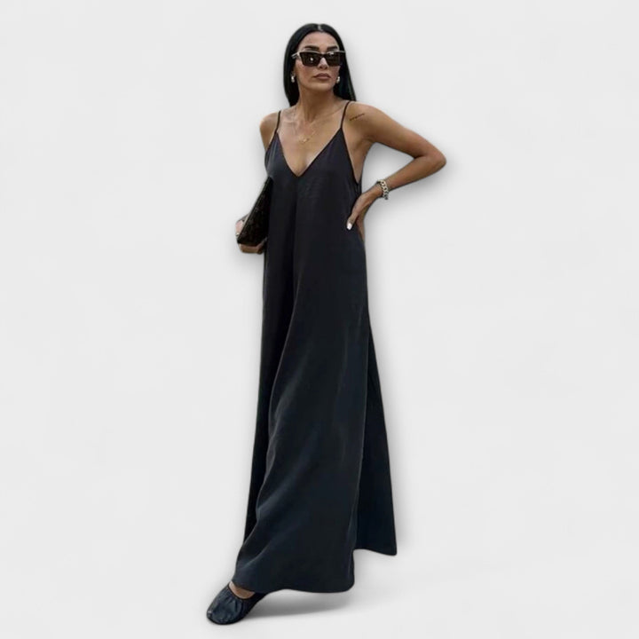Robe maxi à bretelles