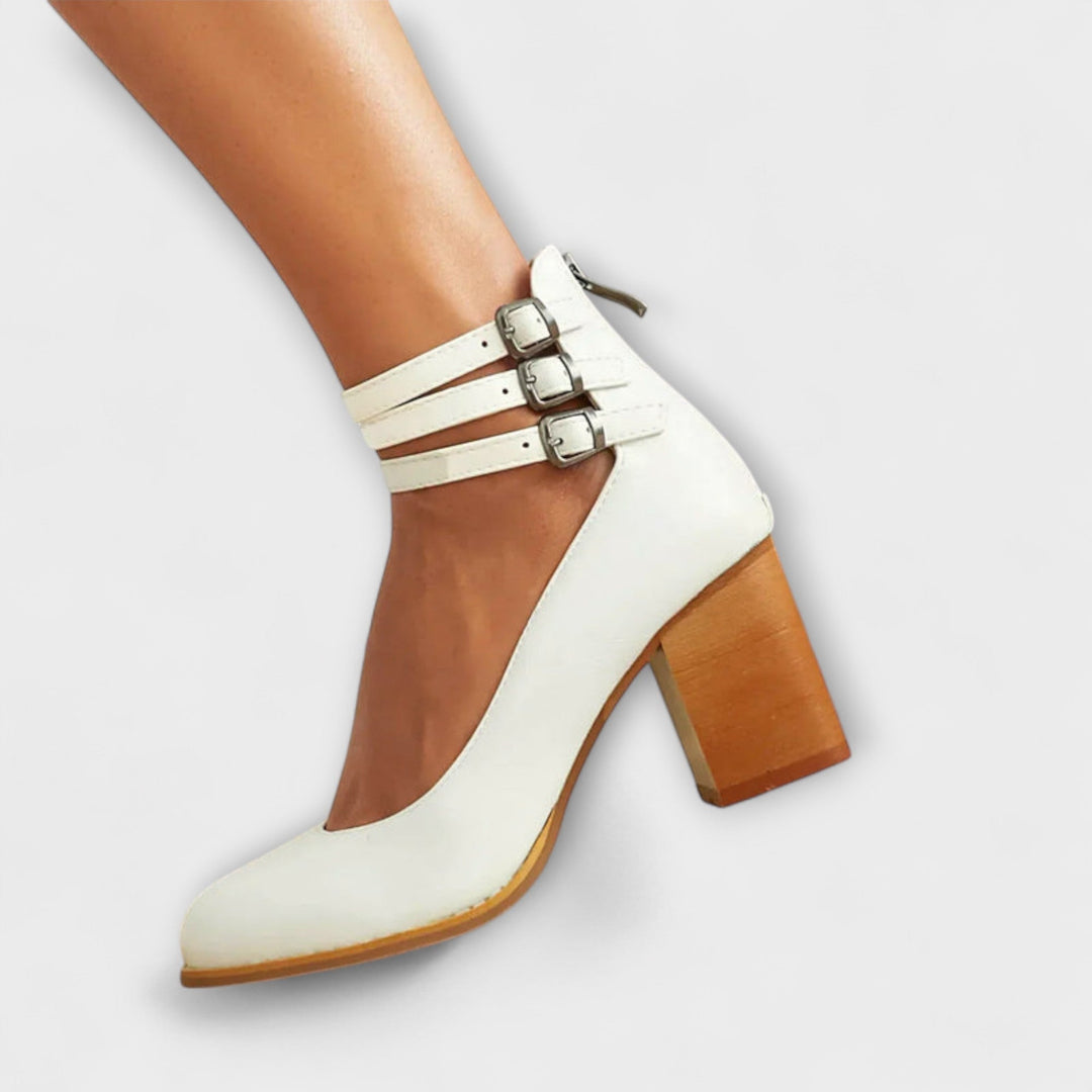 Magdaléna Élégantes Bottines à Talons Hauts avec Sangle