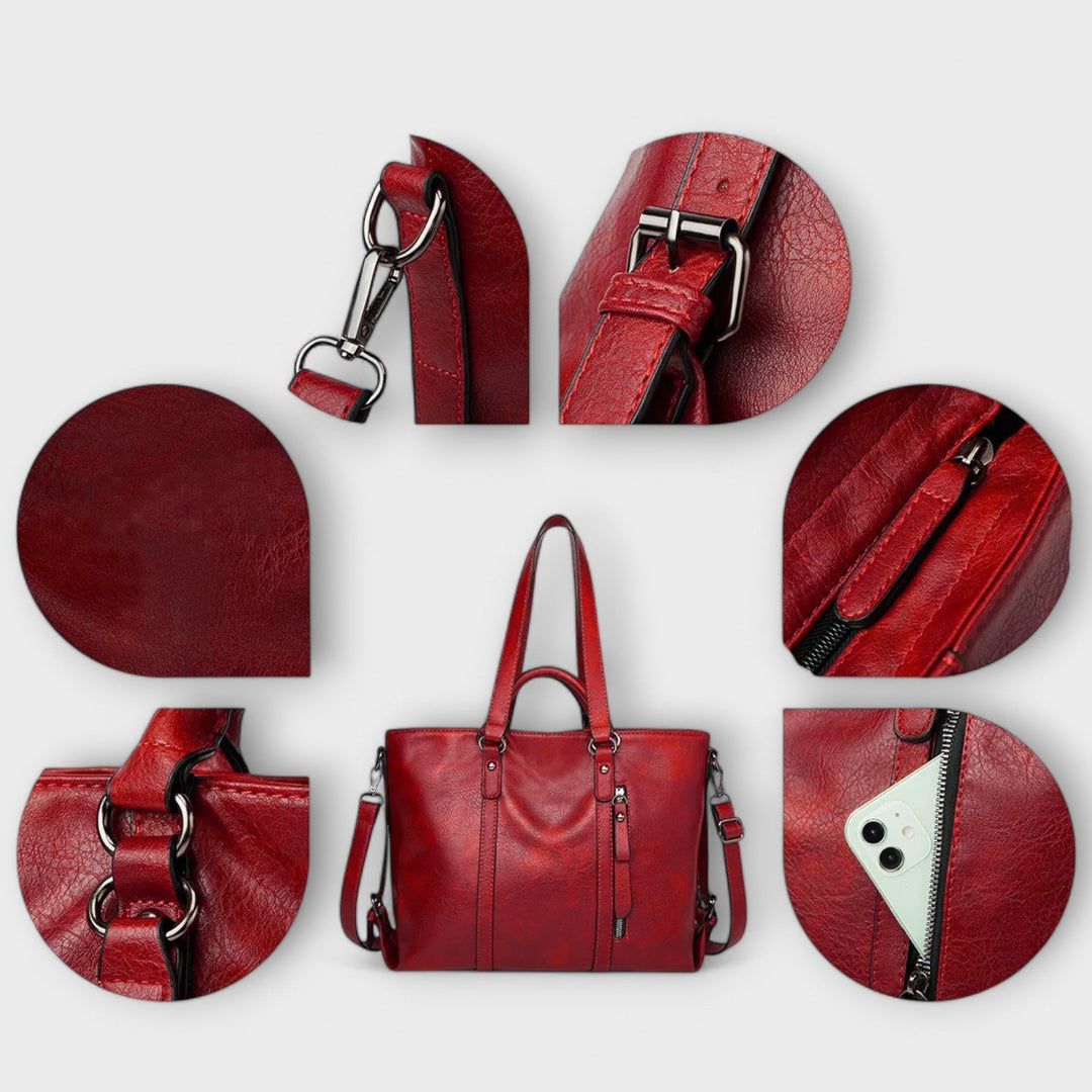 Cécile. - Grand sac en cuir