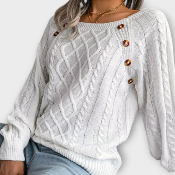 Malia - Pull en tricot avec boutons