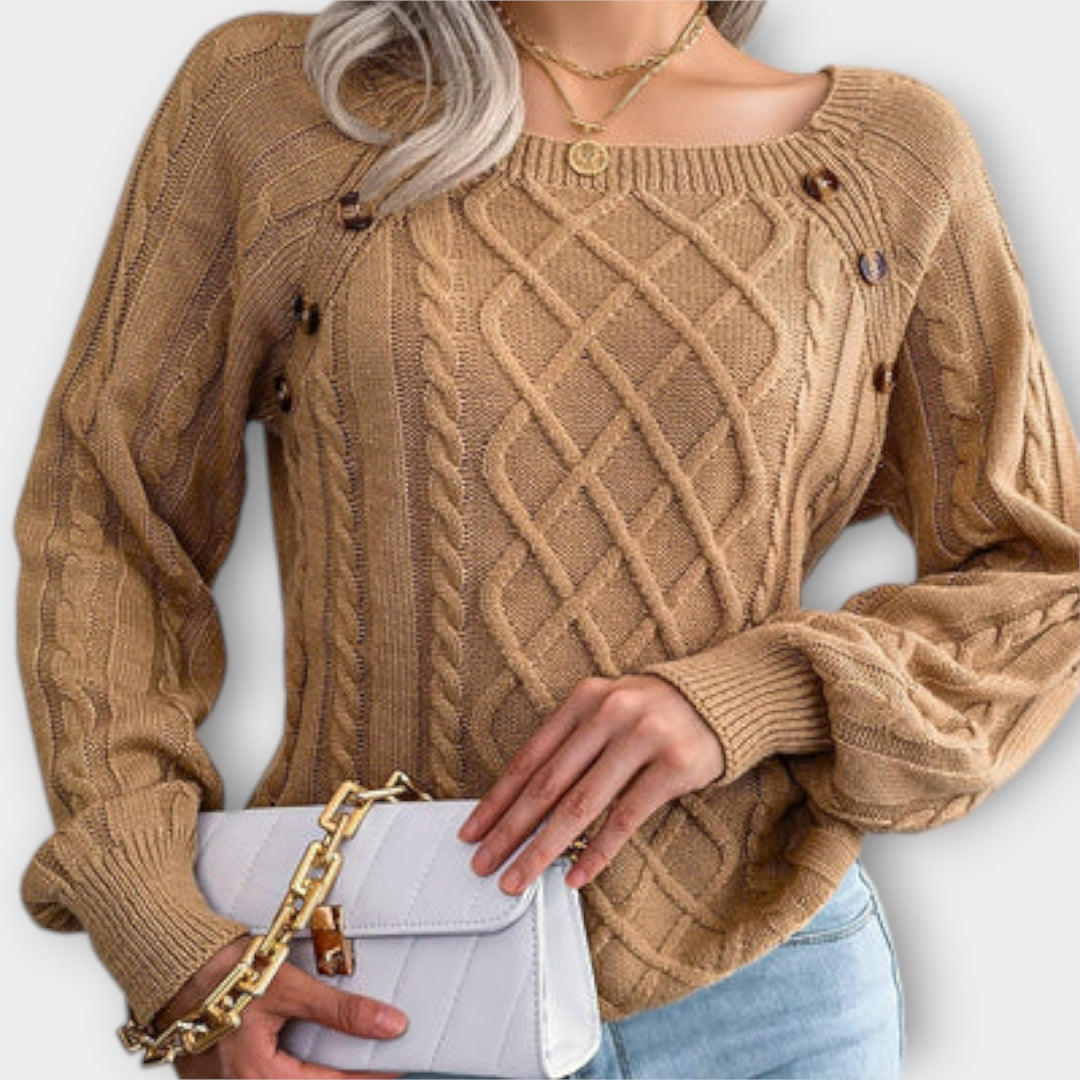 Malia - Pull en tricot avec boutons