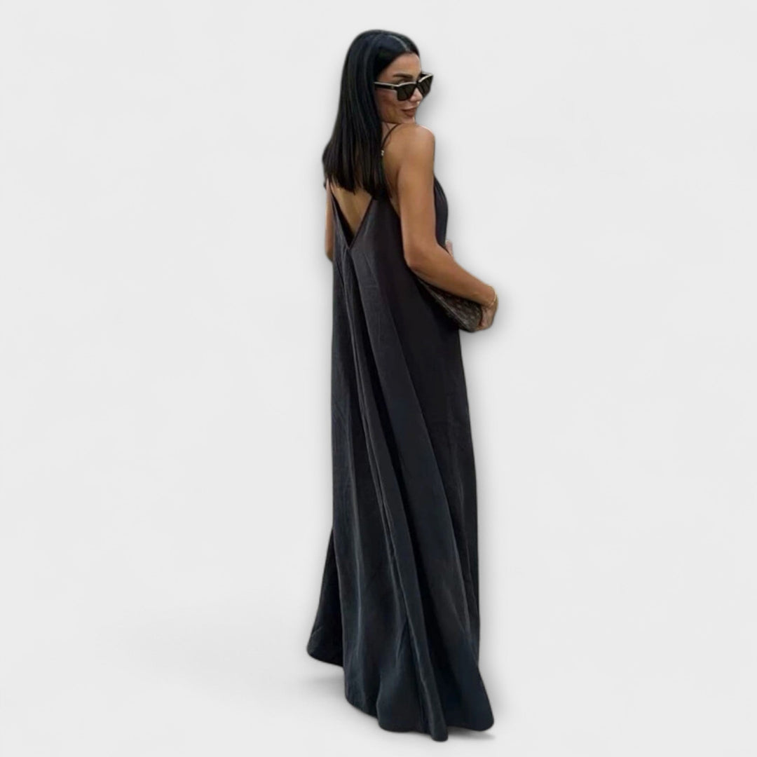 Robe maxi à bretelles