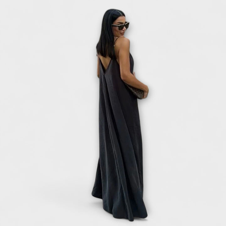 Robe maxi à bretelles
