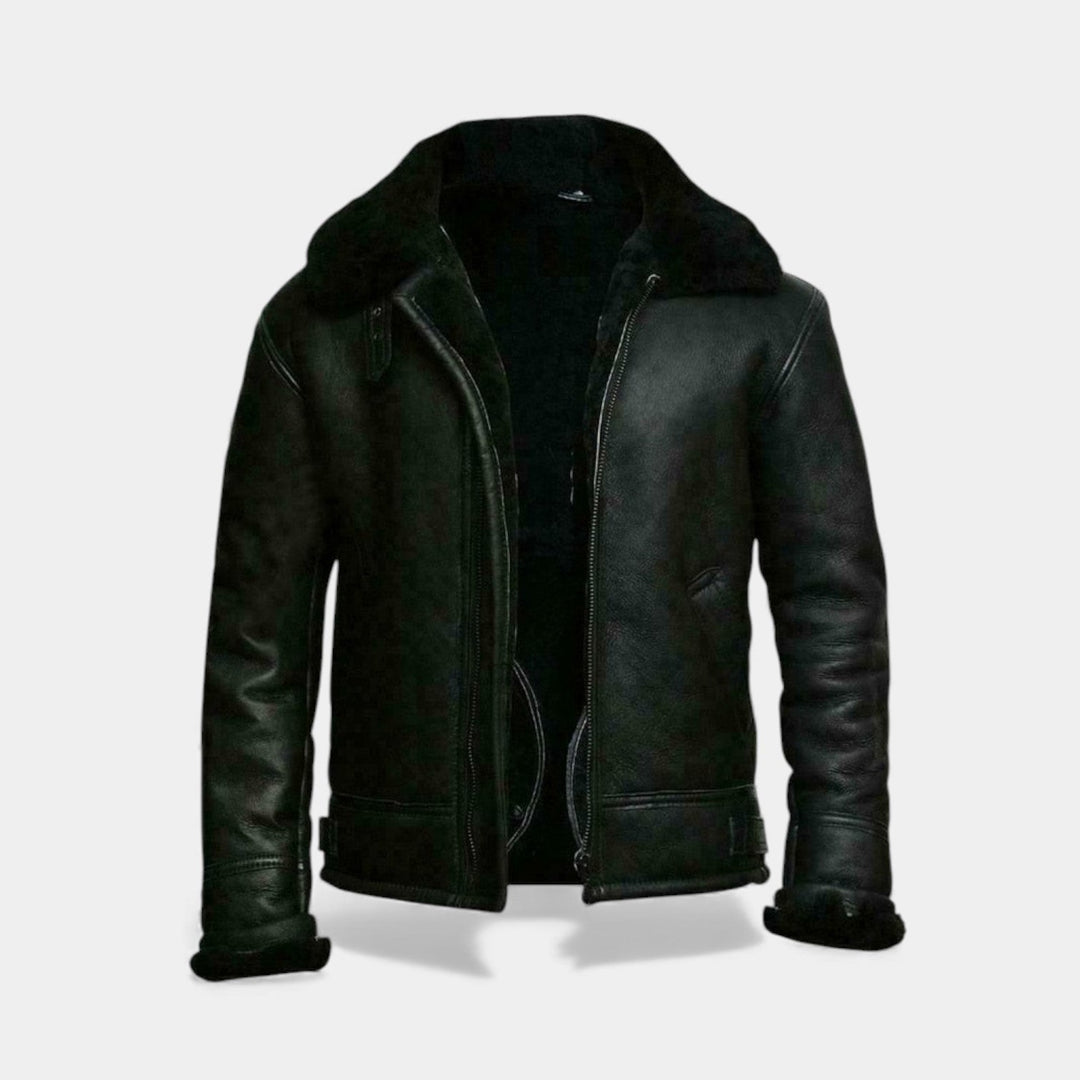 Viktor – Veste en cuir aviateur