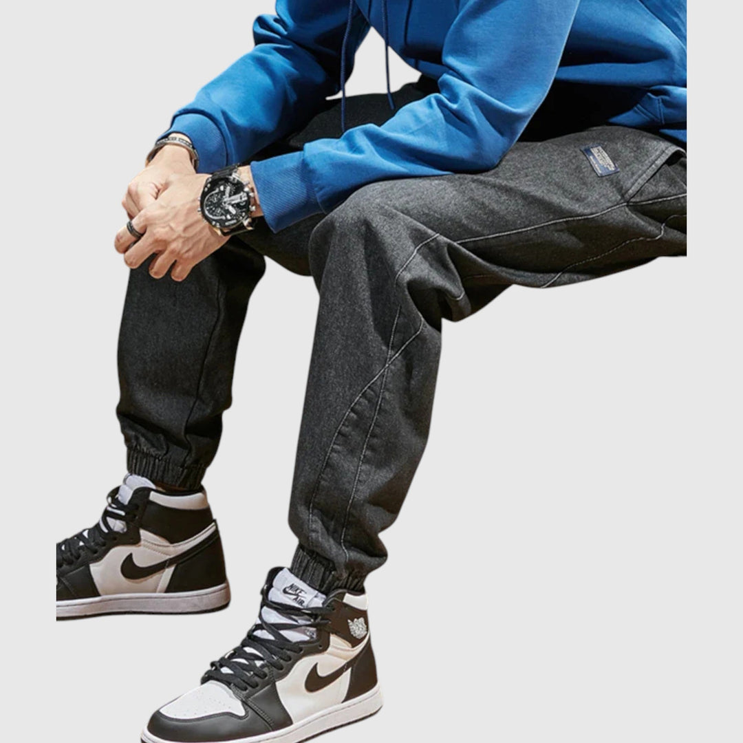 Pantalons jogger en denim élégants