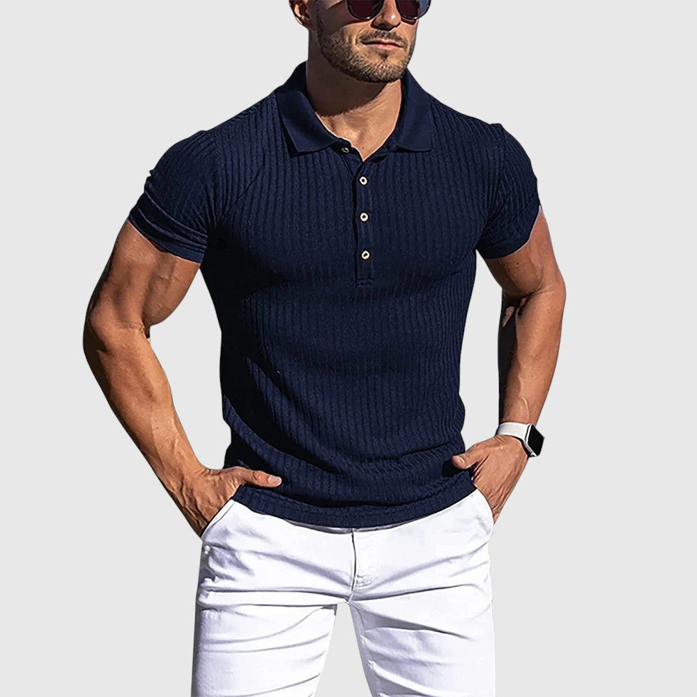 Libuše - Chemise polo à rayures élégante