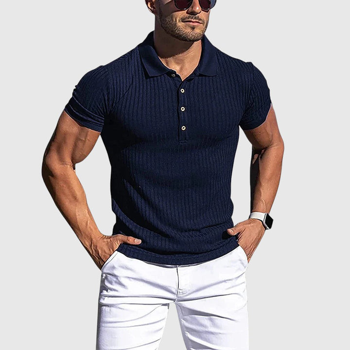 Libuše - Chemise polo à rayures élégante
