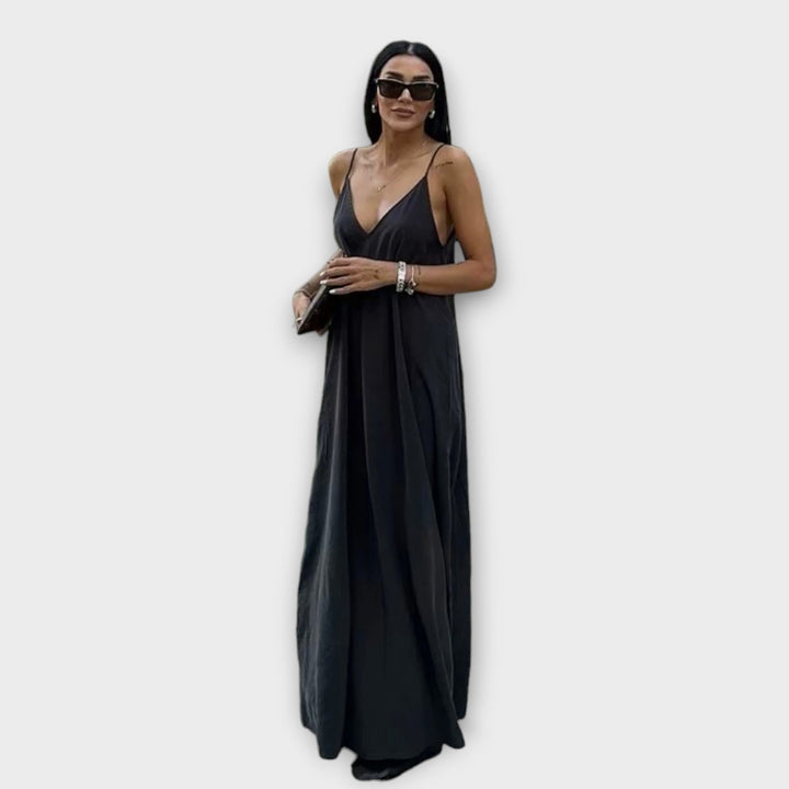Robe maxi à bretelles