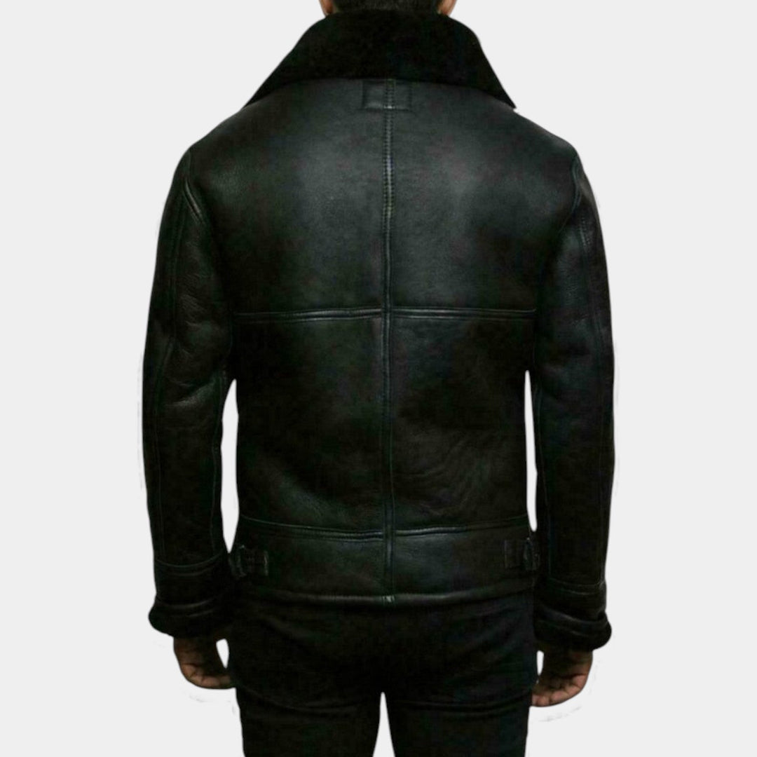 Viktor – Veste en cuir aviateur