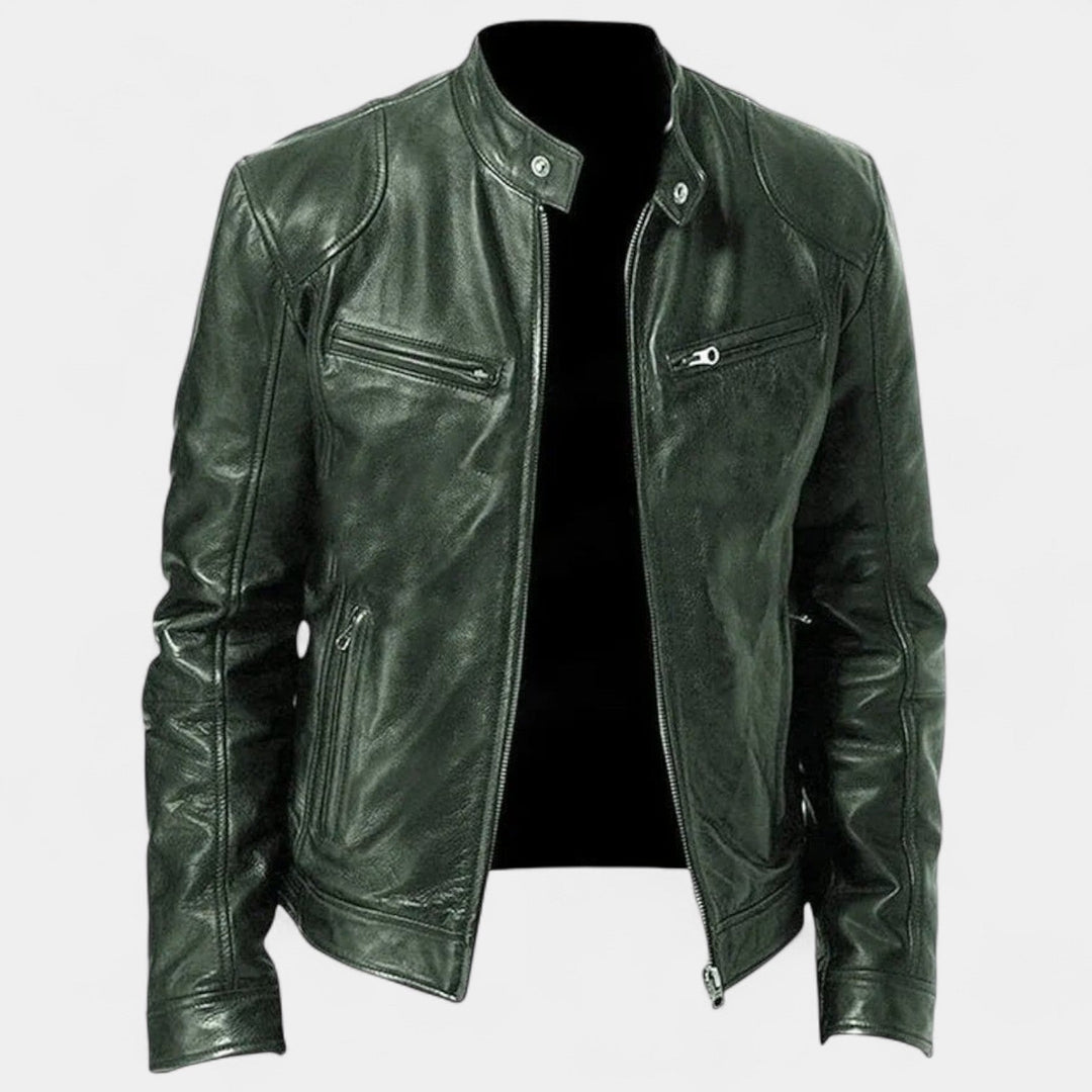 Henry – Veste en cuir pour l'élégance automnale