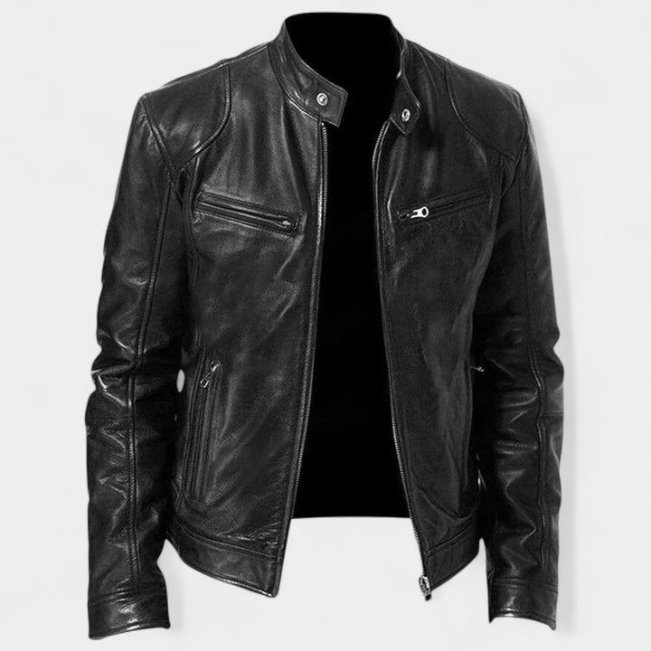 Henry – Veste en cuir pour l'élégance automnale